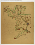 8 Kaart van de westelijke helft van de provincie Utrecht; met weergave van wegen en watergangen; steden, kerken en ...